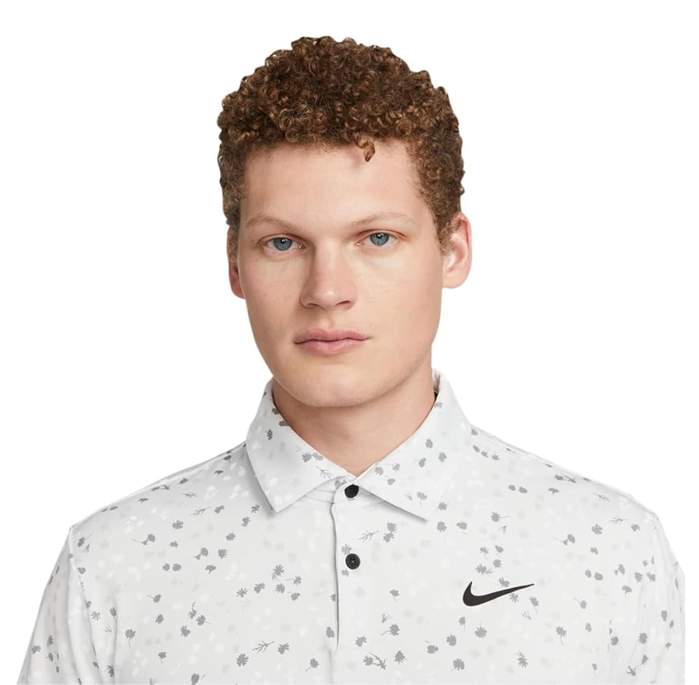 メンズウェア NIKE/SWOOSH LOGO MICRO PRINT POLO SHIRTS Nike Sportswear Swoosh Logo Printing Contrasting Colors